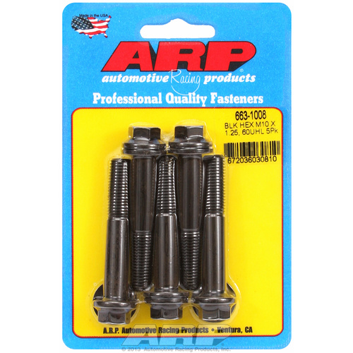 ARP FOR M10 x 1.25 x 60  hex black oxide bolts