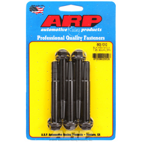 ARP FOR M10 x 1.25 x 80 hex black oxide bolts