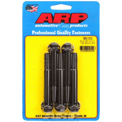 ARP FOR M10 x 1.25 x 80 hex black oxide bolts