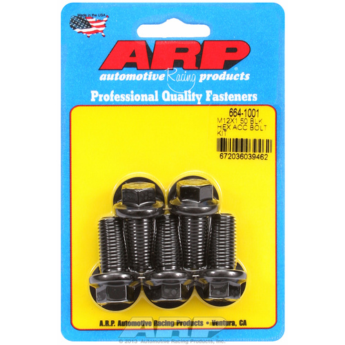 ARP FOR M12 x 1.50 x 25 hex black oxide bolts