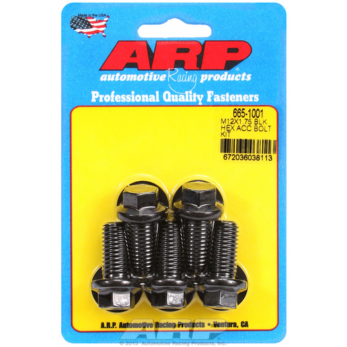 ARP FOR M12 x 1.75 x 25 hex black oxide bolts