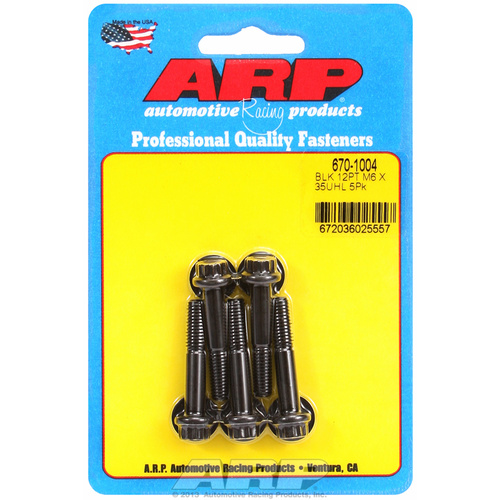 ARP FOR M6 x 1.00 x 35 12pt black oxide bolts