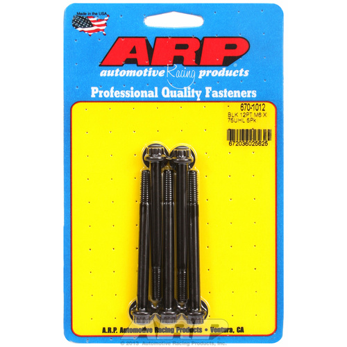 ARP FOR M6 x 1.00 x 75 12pt black oxide bolts