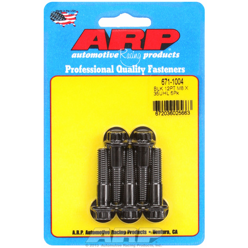 ARP FOR M8 x 1.25 x 35 12pt black oxide bolts