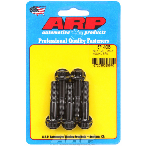 ARP FOR M8 x 1.25 x 40 12pt black oxide bolts