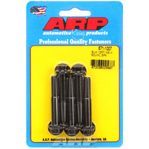 ARP FOR M8 x 1.25 x 50 12pt black oxide bolts
