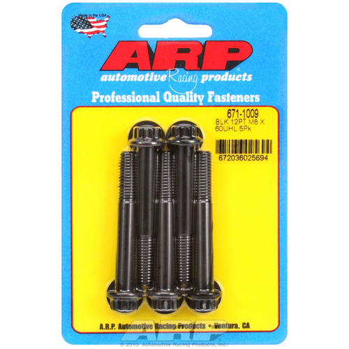 ARP FOR M8 x 1.25 x 60  12pt black oxide bolts