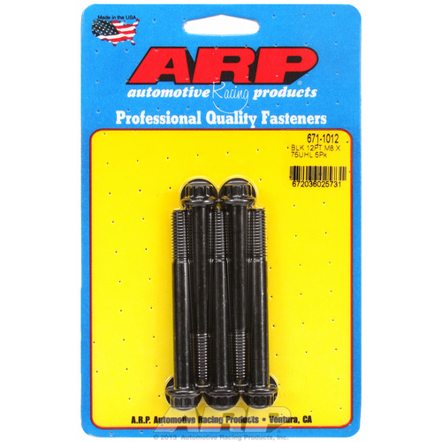 ARP FOR M8 x 1.25 x 75 12pt black oxide bolts