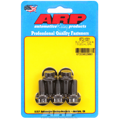 ARP FOR M10 x 1.50 x 20 12pt black oxide bolts