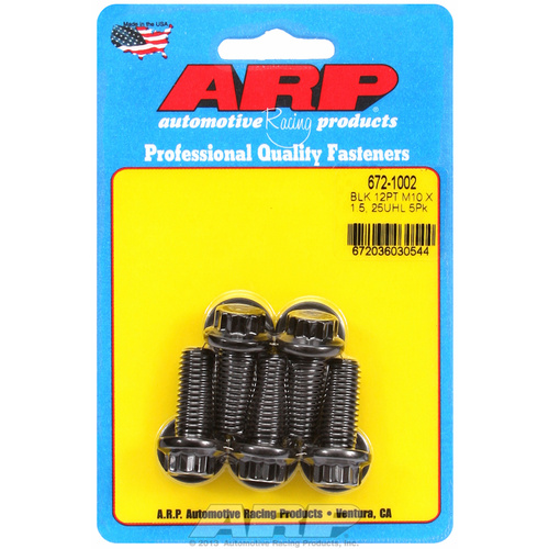 ARP FOR M10 x 1.50 x 25 12pt black oxide bolts