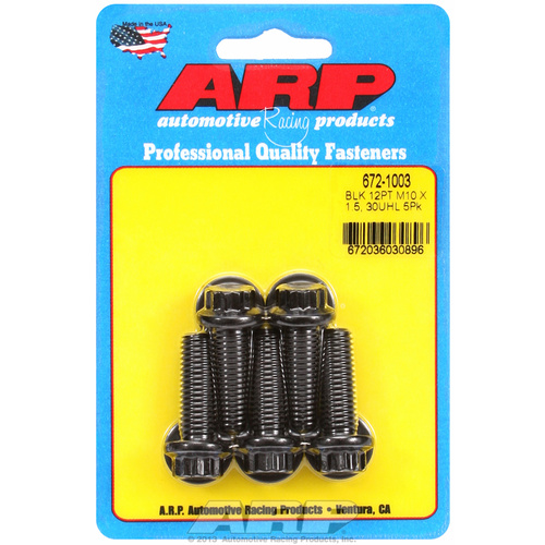 ARP FOR M10 x 1.50 x 30 12pt black oxide bolts