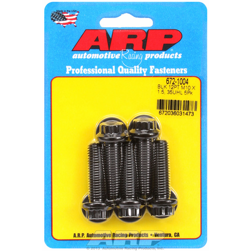 ARP FOR M10 x 1.50 x 35 12pt black oxide bolts