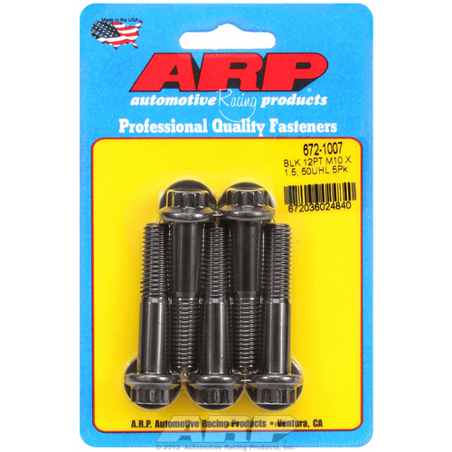 ARP FOR M10 x 1.50 x 50 12pt black oxide bolts