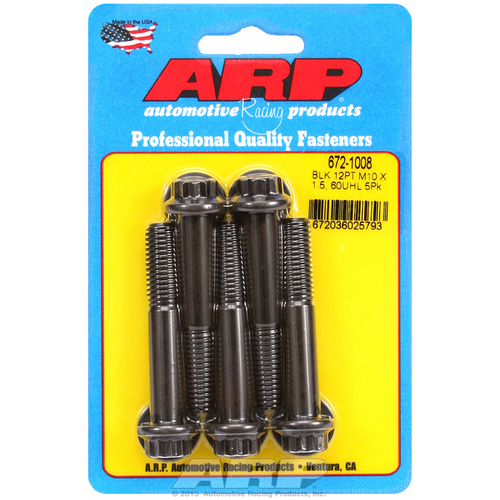 ARP FOR M10 x 1.50 x 60  12pt black oxide bolts