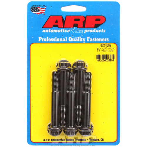 ARP FOR M10 x 1.50 x 70 12pt black oxide bolts
