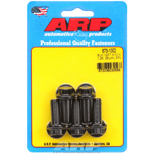 ARP FOR M10 x 1.25 x 25 12pt black oxide bolts