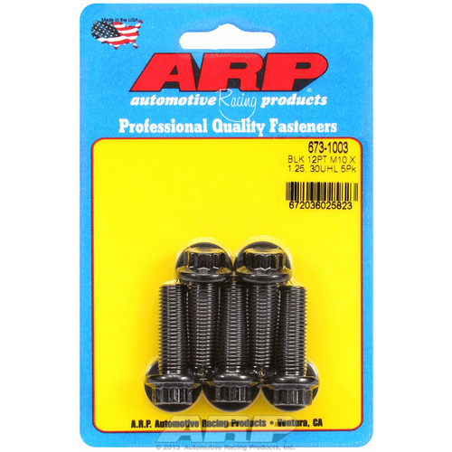ARP FOR M10 x 1.25 x 30 12pt black oxide bolts