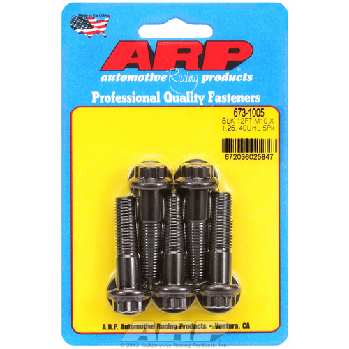 ARP FOR M10 x 1.25 x 40 12pt black oxide bolts