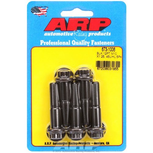 ARP FOR M10 x 1.25 x 45 12pt black oxide bolts