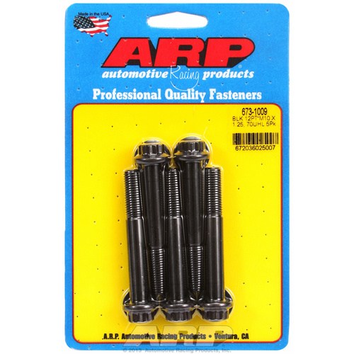 ARP FOR M10 x 1.25 x 70 12pt black oxide bolts