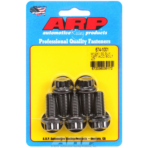 ARP FOR M12 x 1.50 x 25 12pt black oxide bolts