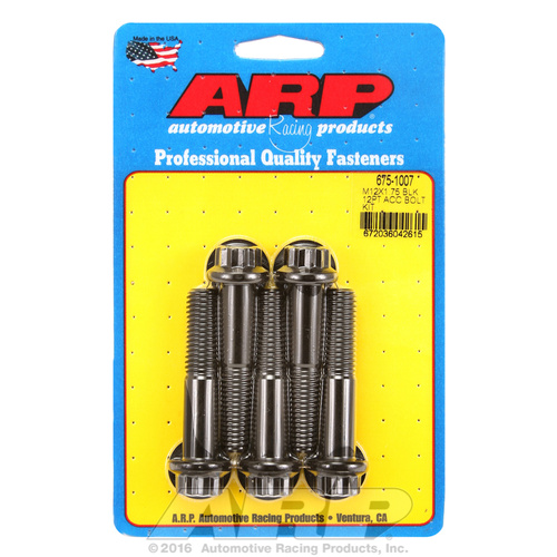 ARP FOR M12 x 1.75 x 60 12pt black oxide bolts