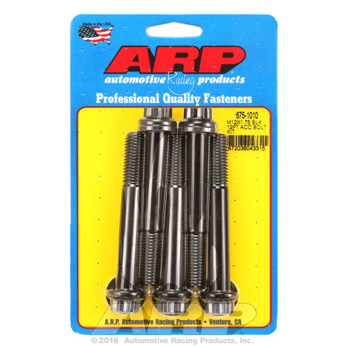 ARP FOR M12 x 1.75 x 90 12pt black oxide bolts