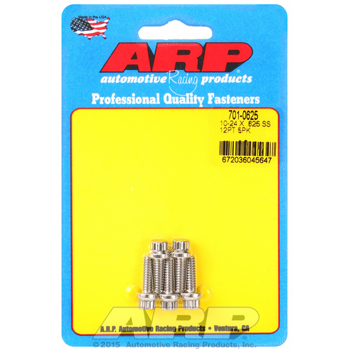 ARP FOR 10-24 x .625 12pt SS bolts