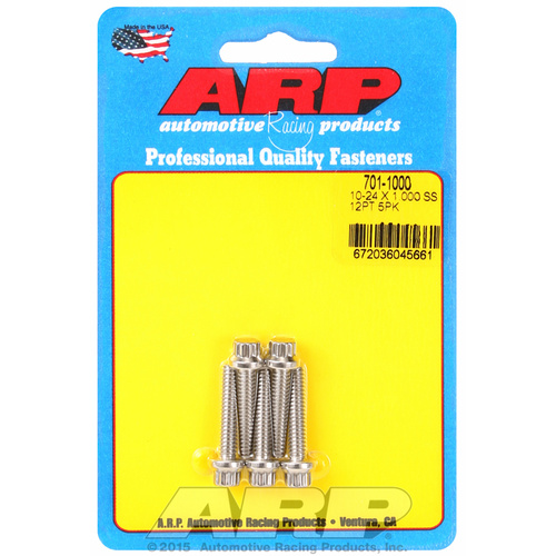 ARP FOR 10-24 x 1.000 12pt SS bolts