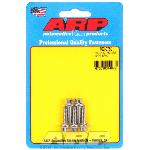 ARP FOR 10-32 x .750 12pt SS bolts