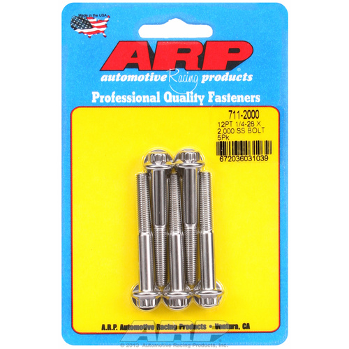 ARP FOR 1/4-28 x 2.000 12pt SS bolts