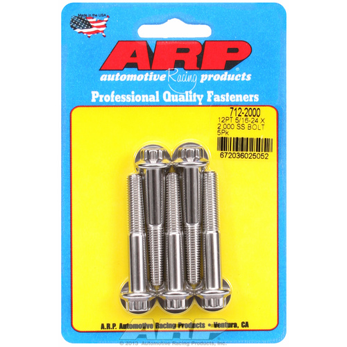 ARP FOR 5/16-24 x 2.000 12pt SS bolts