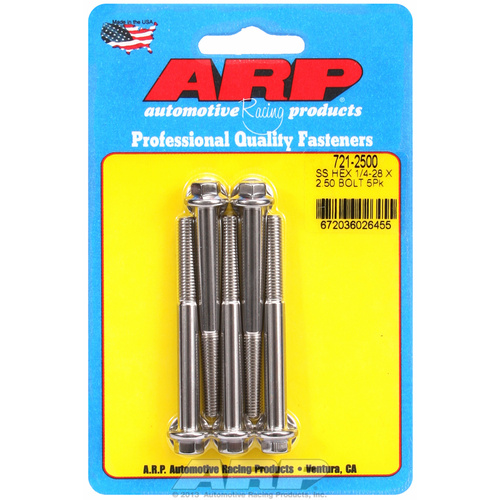 ARP FOR 1/4-28 x 2.500 hex SS bolts