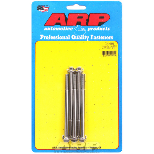 ARP FOR 1/4-28 x 4.000 hex SS bolts