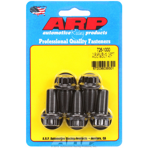 ARP FOR 1/2-20 x 1.000 12pt black oxide bolts