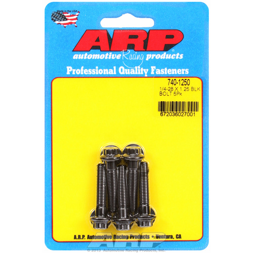 ARP FOR 1/4-28 x 1.250 12pt black oxide bolts