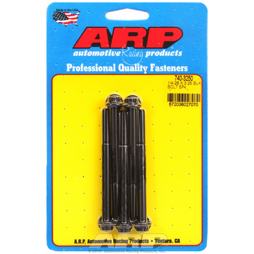 ARP FOR 1/4-28 x 3.250 12pt black oxide bolts