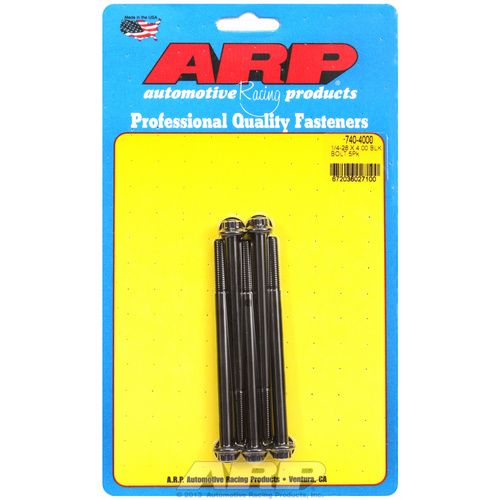 ARP FOR 1/4-28 x 4.000 12pt black oxide bolts