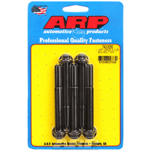ARP FOR 3/8-24 x 3.250 12pt black oxide bolts
