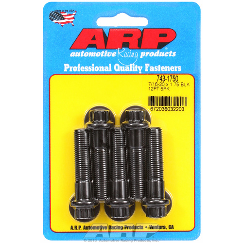 ARP FOR 7/16-20 x 1.750 12pt black oxide bolts