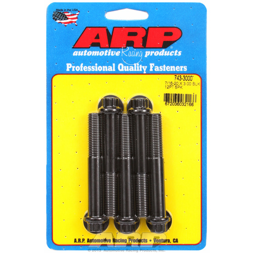 ARP FOR 7/16-20 x 3.000 12pt black oxide bolts