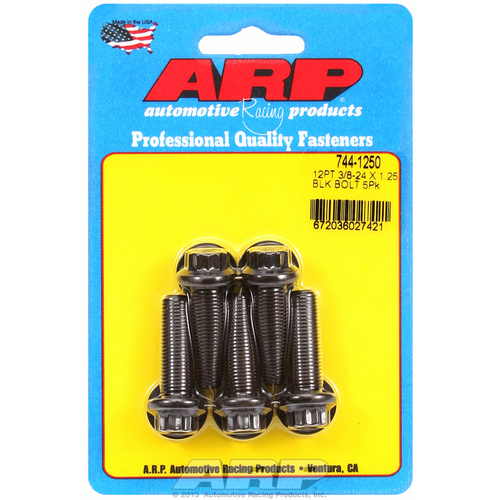 ARP FOR 3/8-24 x 1.250 12pt 7/16 wrenching black oxide bolts