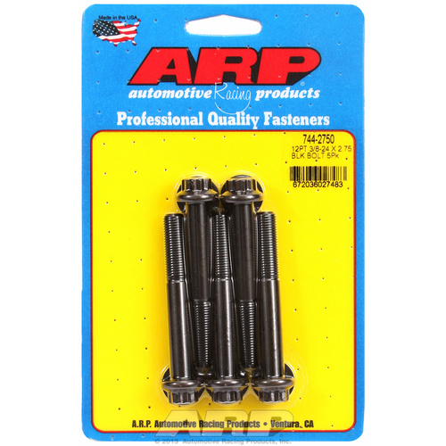 ARP FOR 3/8-24 x 2.750 12pt 7/16 wrenching black oxide bolts