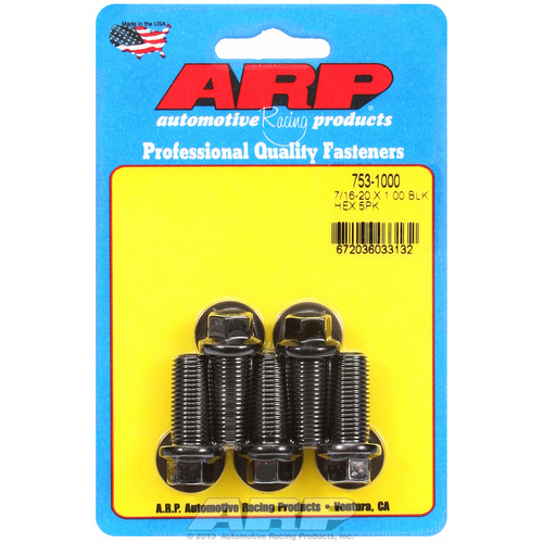 ARP FOR 7/16-20 x 1.000 hex black oxide bolts