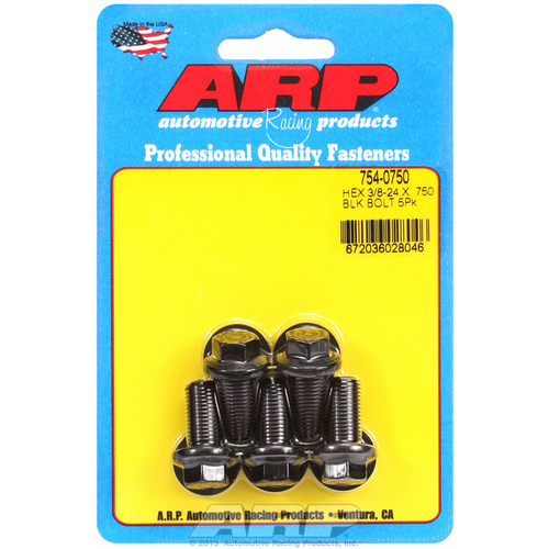 ARP FOR 3/8-24 x .750 hex 7/16 wrenching black oxide bolts