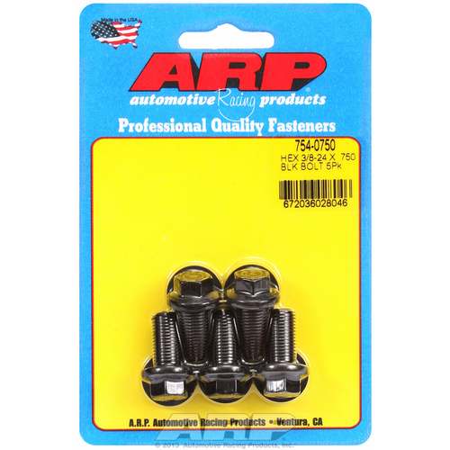 ARP FOR 3/8-24 x .750 hex 7/16 wrenching black oxide bolts