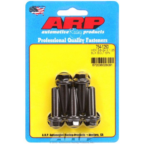 ARP FOR 3/8-24 x 1.250 hex 7/16 wrenching black oxide bolts