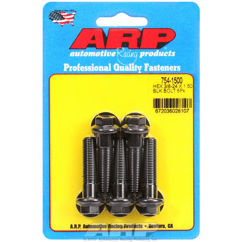 ARP FOR 3/8-24 x 1.500 hex 7/16 wrenching black oxide bolts