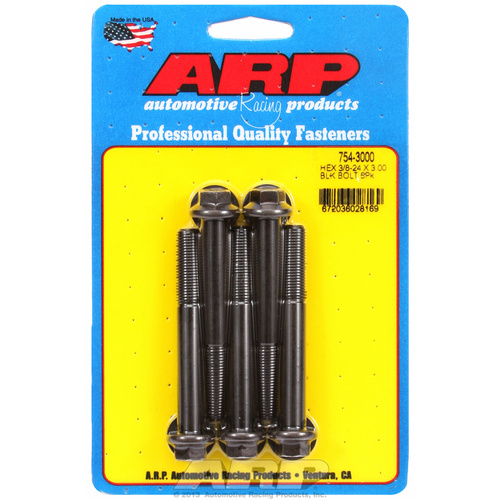ARP FOR 3/8-24 x 3.000 hex 7/16 wrenching black oxide bolts