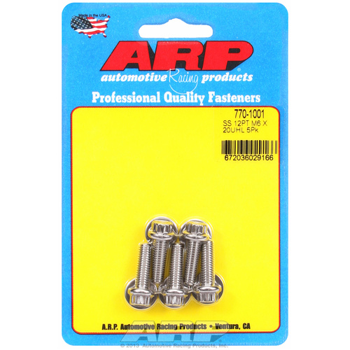 ARP FOR M6 x 1.00 x 20 12pt SS bolts